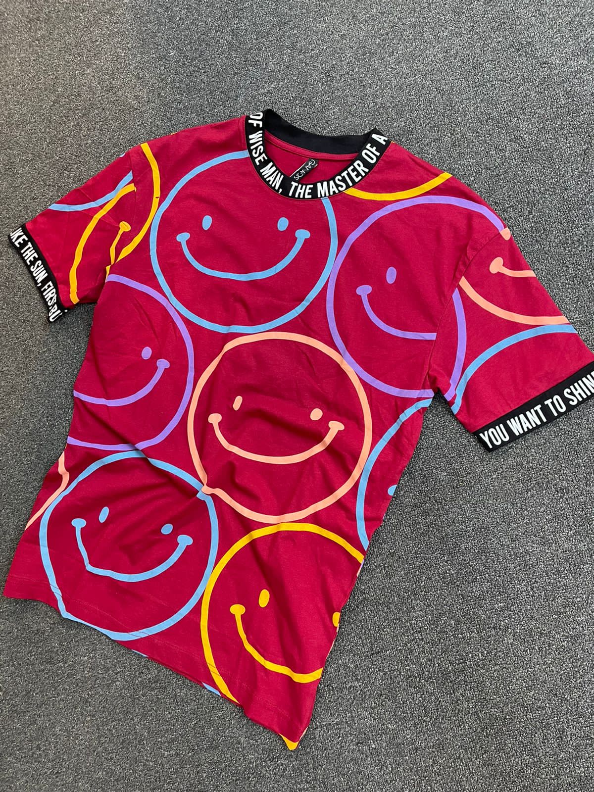 Smily Face Men Tops