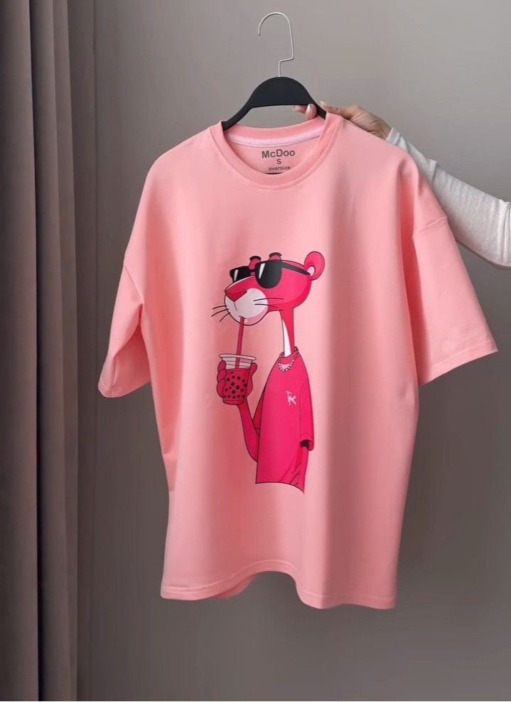 Pink panther tshirt oversized