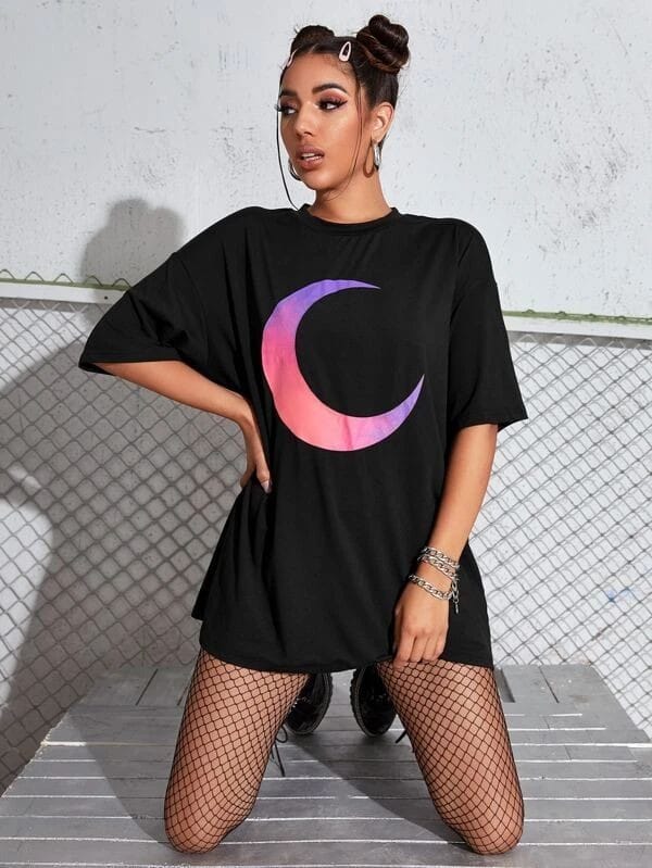 Moon women's oversized tshirt