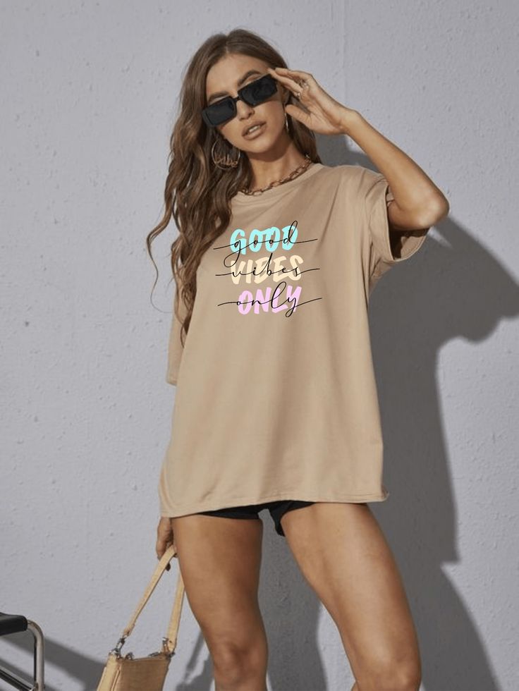 Good vibes only Oversized Tshirt