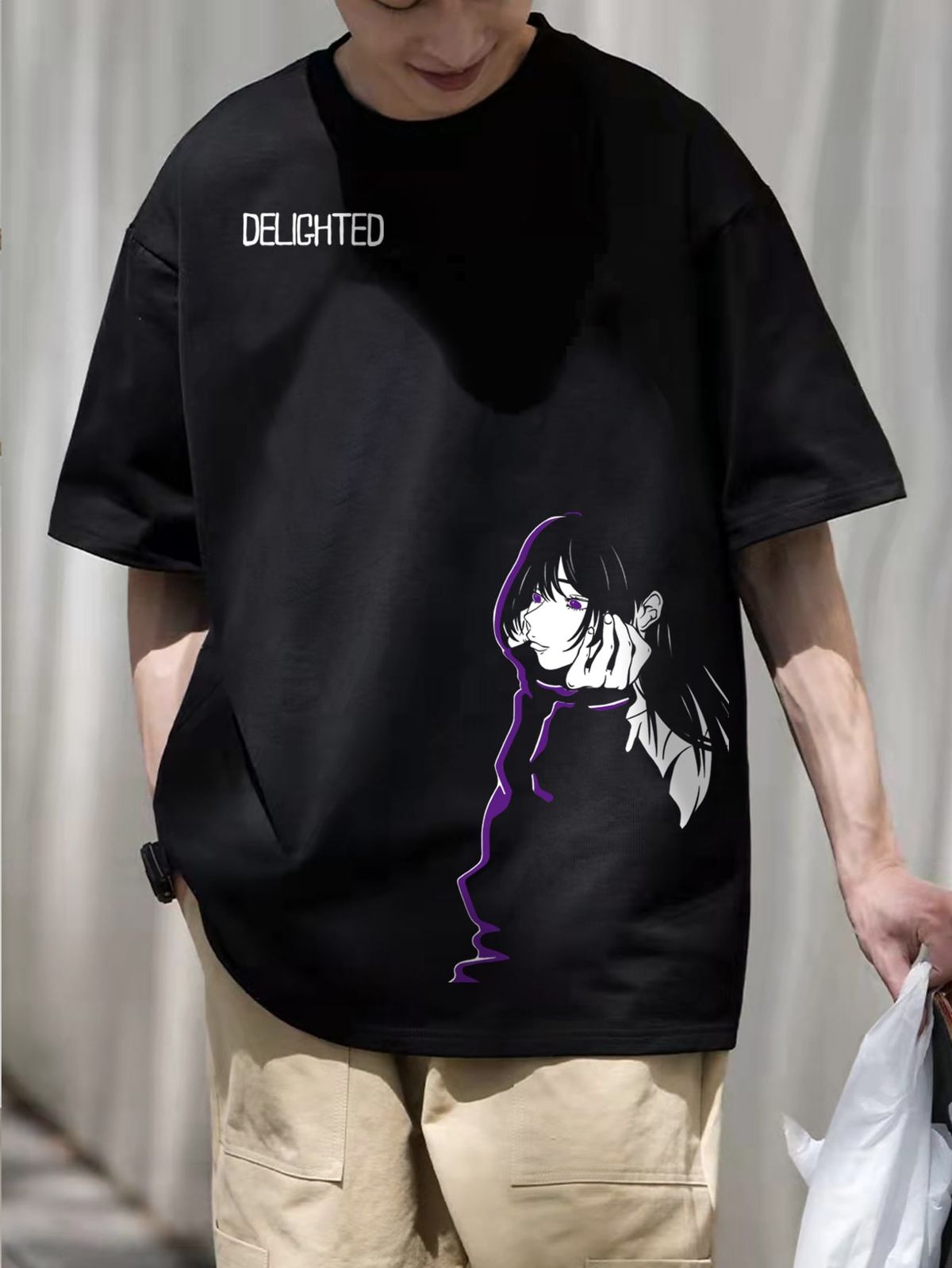 Men Figure & Letter Graphic Tee