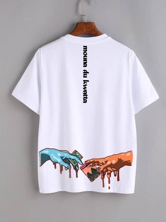 create a unique typography t-shirt design Men Oversized