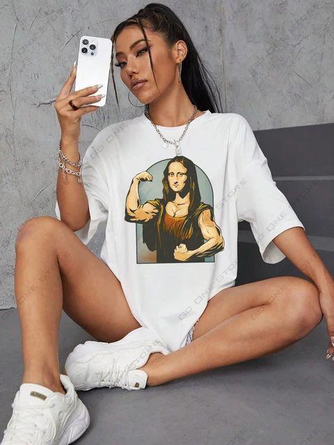 Women's Cotton T-Shirt Outdoor Sports T-Shirt Gothic Style Women's Top