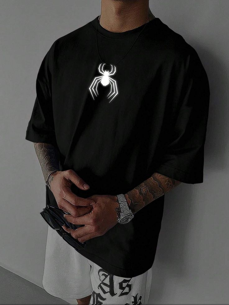 Spider Print T-Shirt