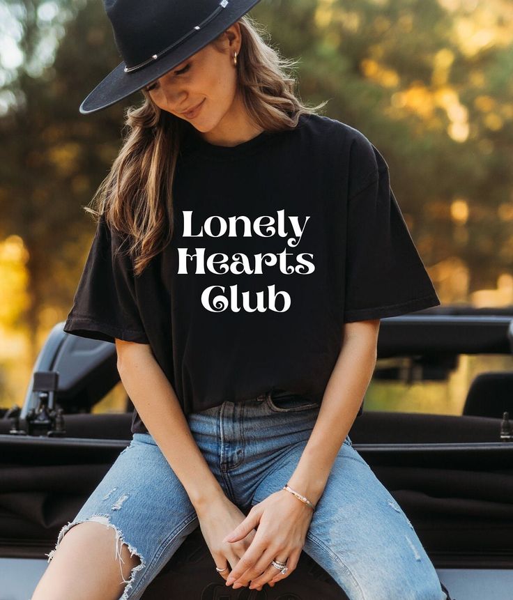 Comfort Colors® Lovely Hearts Club White Print T-shirt