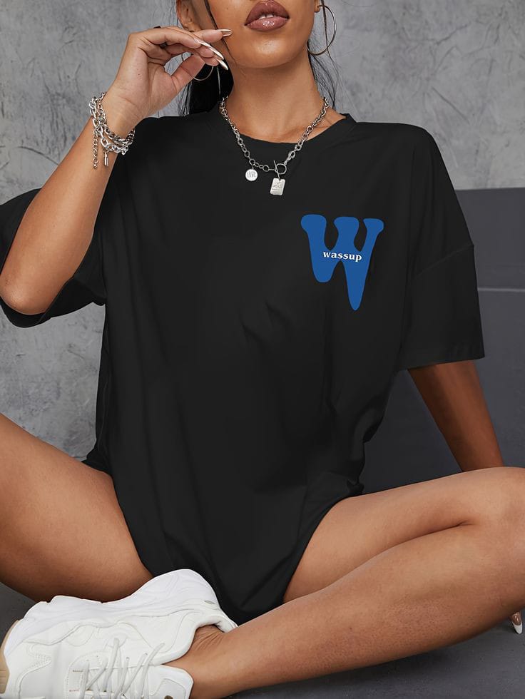 Wassup women's oversized tshirt