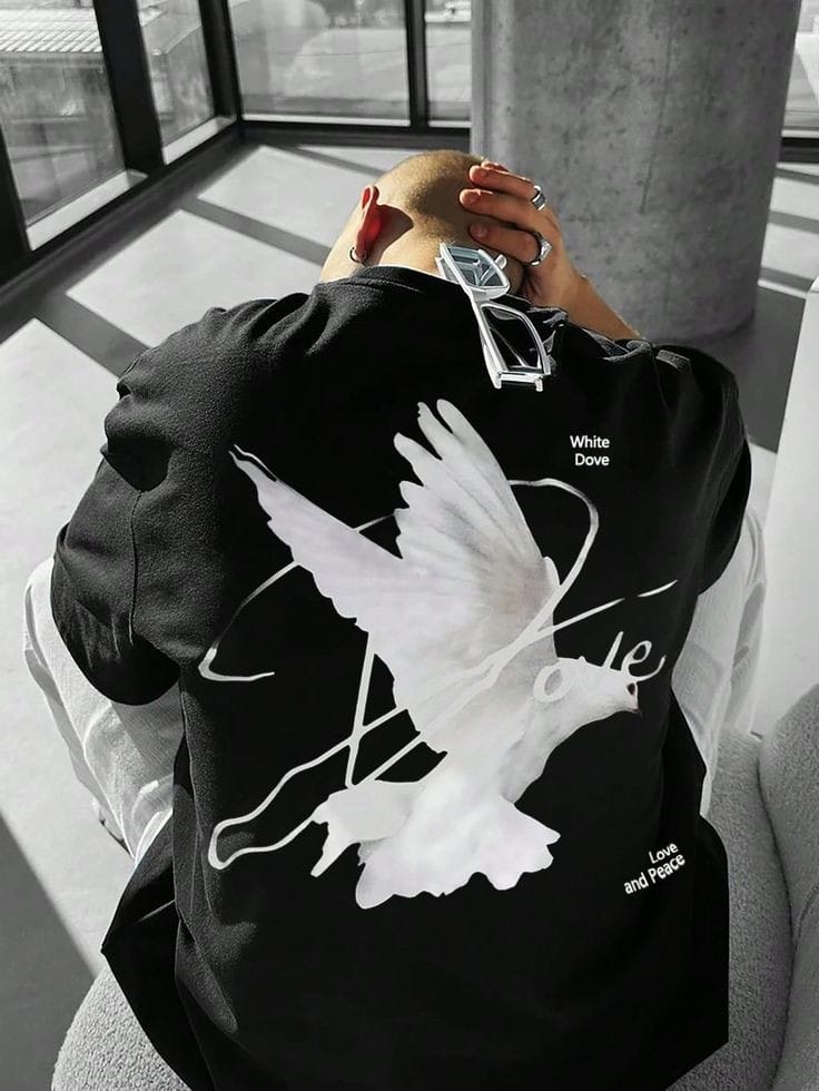 Bird oversized tshirt men