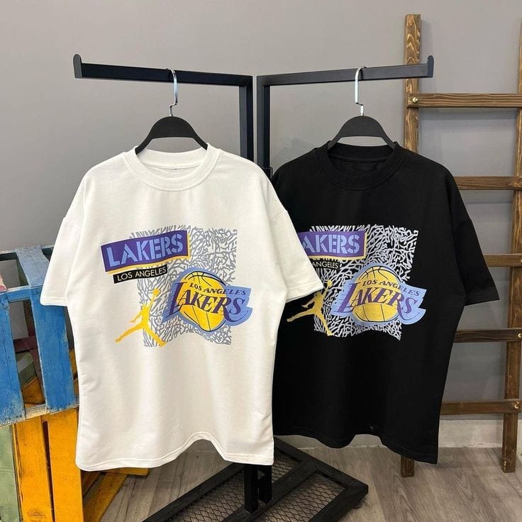 Lakers oversized tshirt men