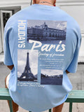 Loose Fit Men's Tower & Slogan Graphic T-Shirt Men Graphic Tshirts