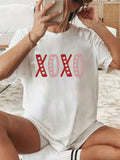 XOXO Graphic Cotton T-Shirt Women Summer Fashion