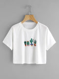 Women crop top cotton