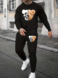 Men's Casual Daily Life Soft And Comfortable Versatile Sweatshirt Suit.
