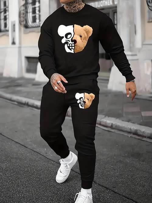 Men's Casual Daily Life Soft And Comfortable Versatile Sweatshirt Suit.