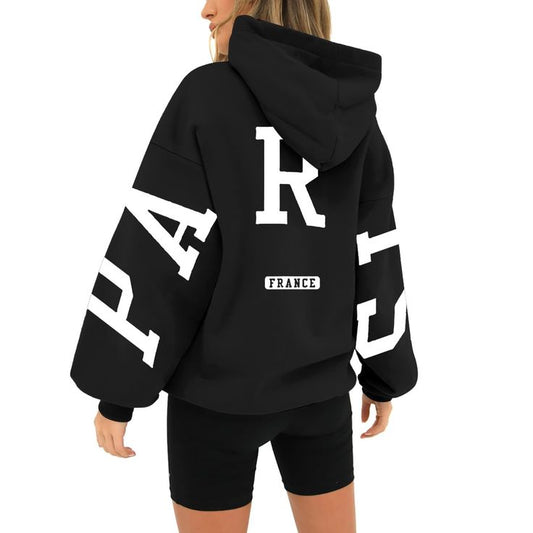 Paris Women Hoodies Fleece Oversized /Hoodies-Liban