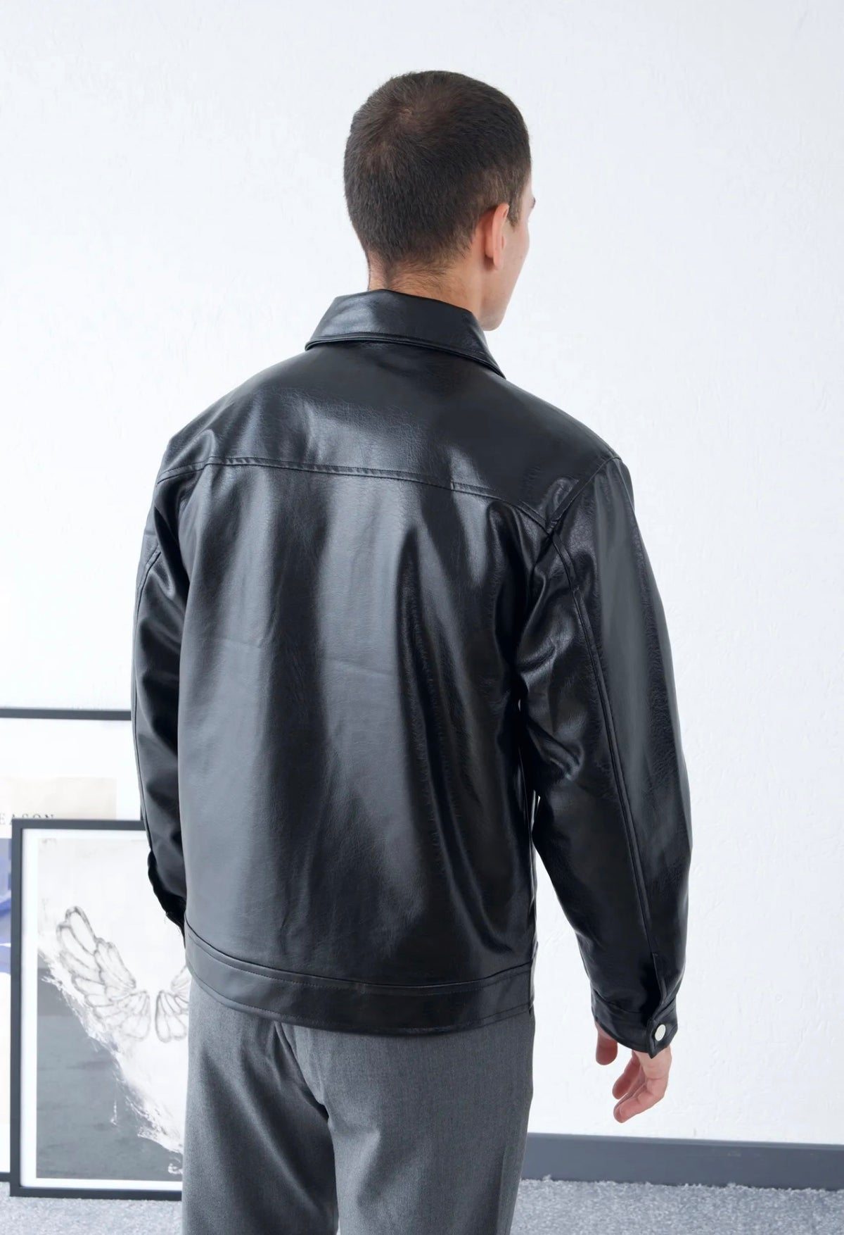 Premium Leather Jacket – black