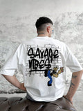 Popeye Collaboration Summer Men Casual Cartoon Printed Short Sleeve T-Shirt