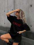 GOAT Women Tshirt Oversized