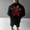 Oversized Anime Print T-Shirt