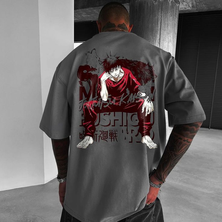 Casual Anime Print T-shirt