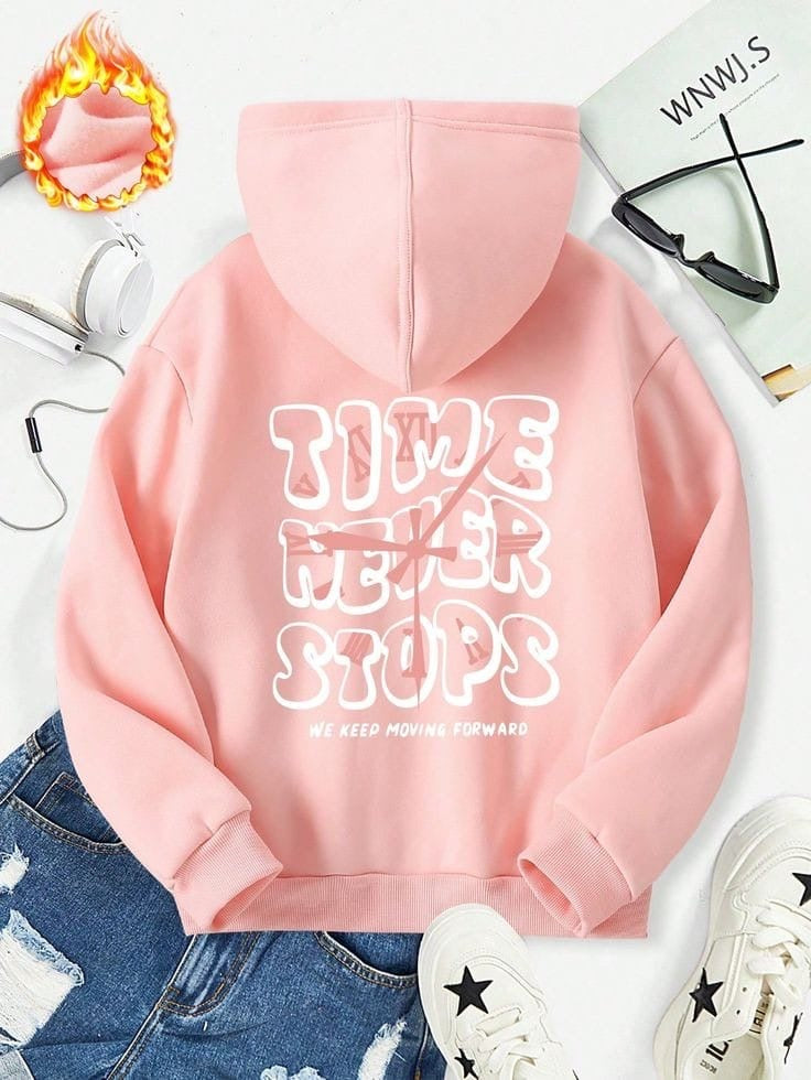 Time never stops hoodies oversized