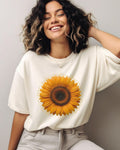 Sunflower Design T-Shirt, Sunshine Vibes, Summer tshirt