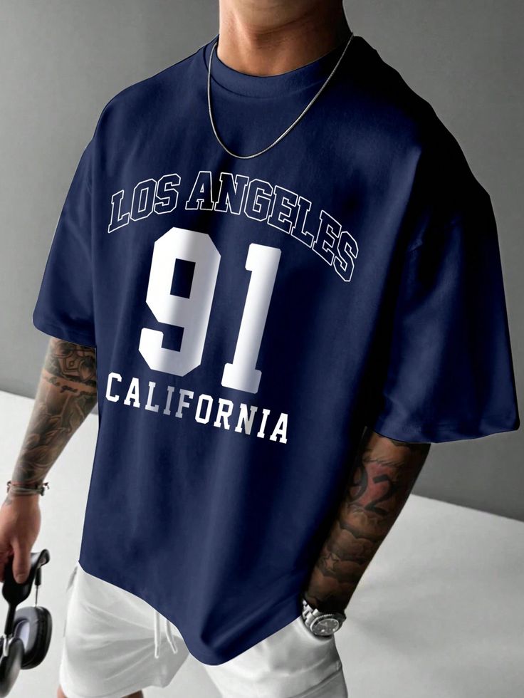 Los Angeles Tshirt Men Oversized