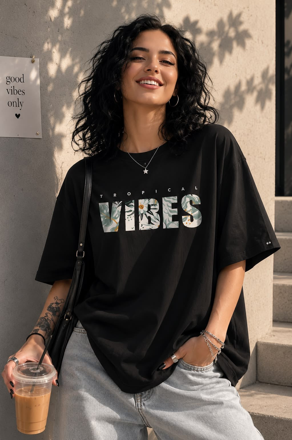 Vibes Women Tshirt Oversized
