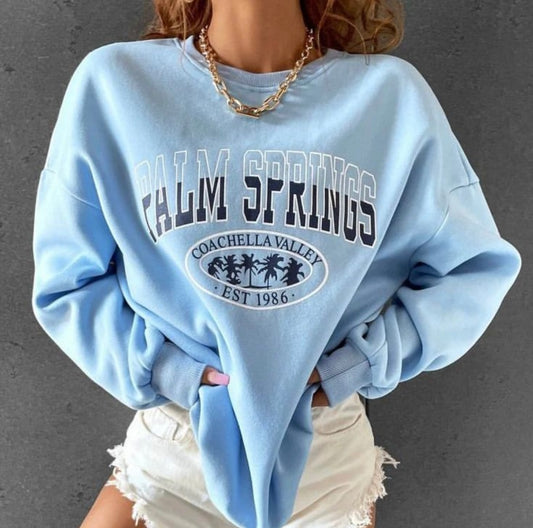 Palm springs sweatshirt oversized