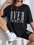 Overthinking Women Oversized Tshirt