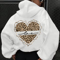 Heart love hoodie oversized