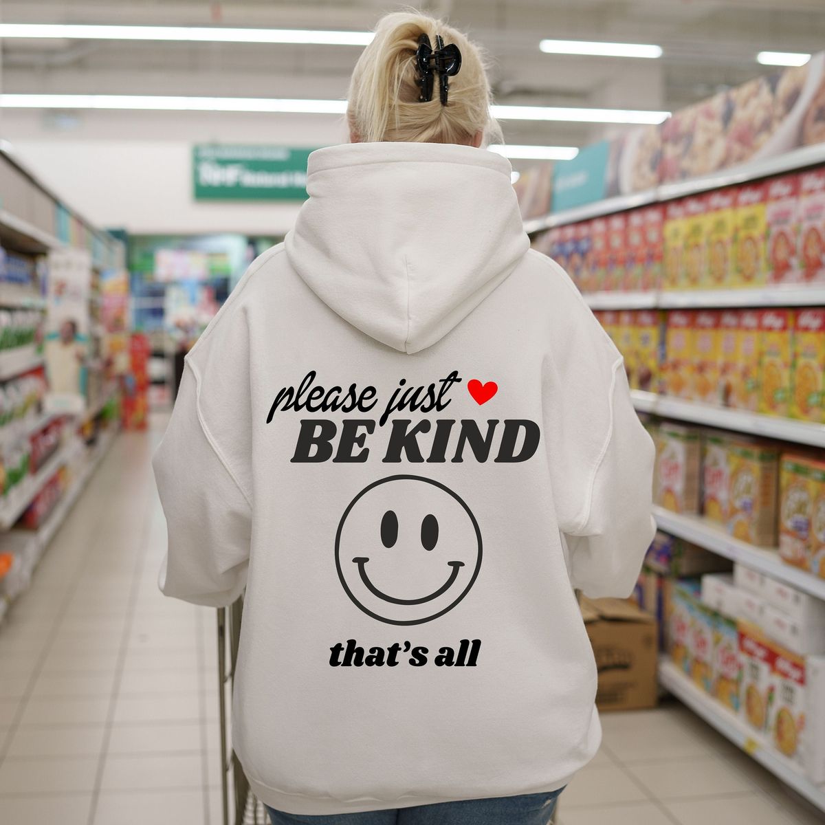 In A World Where You Can Be Anything Be Kind Shirt, Stay Positive Trendy Hoodie, Be Kind Oversized Sweatshirt, Mental Health Sweatshirt