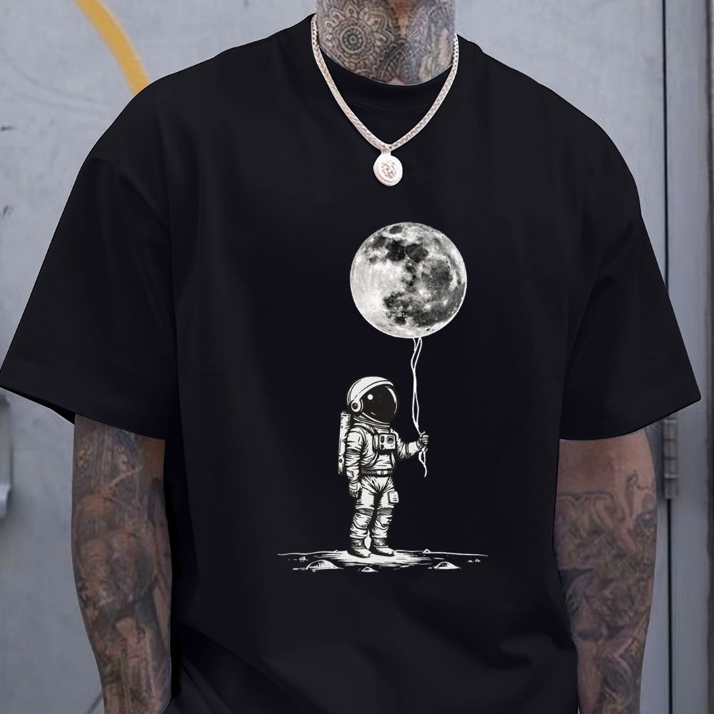 Men's Stylish Casual Breathable Comfortable Round Neck Printed Short Sleeve T-shirt