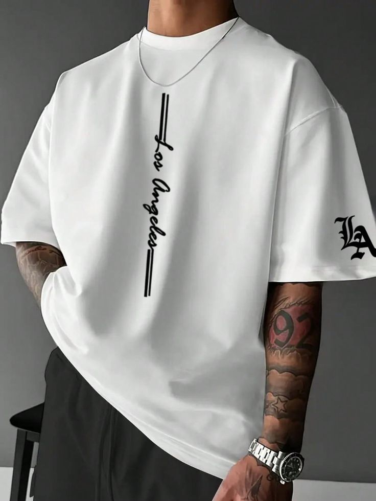 Men's Graphic Print Short Sleeve T-Shirt | Suitable For Summer | Comfortable & Breathable | Style