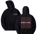 Black pink oversized hoodie