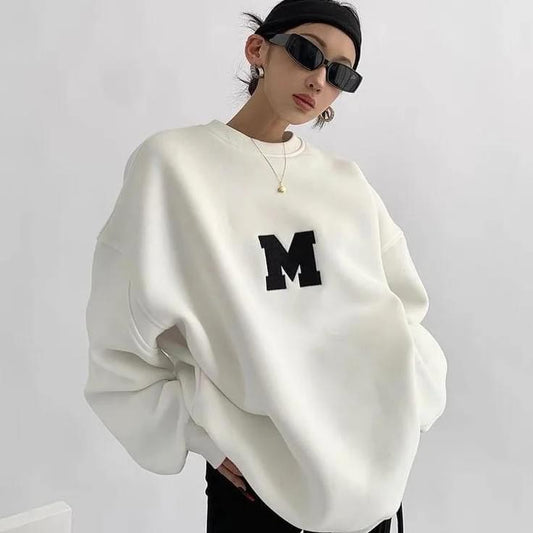 Women Letter M sweatshirt