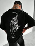 Men'S Tiger Printed Short Sleeve T-Shirt