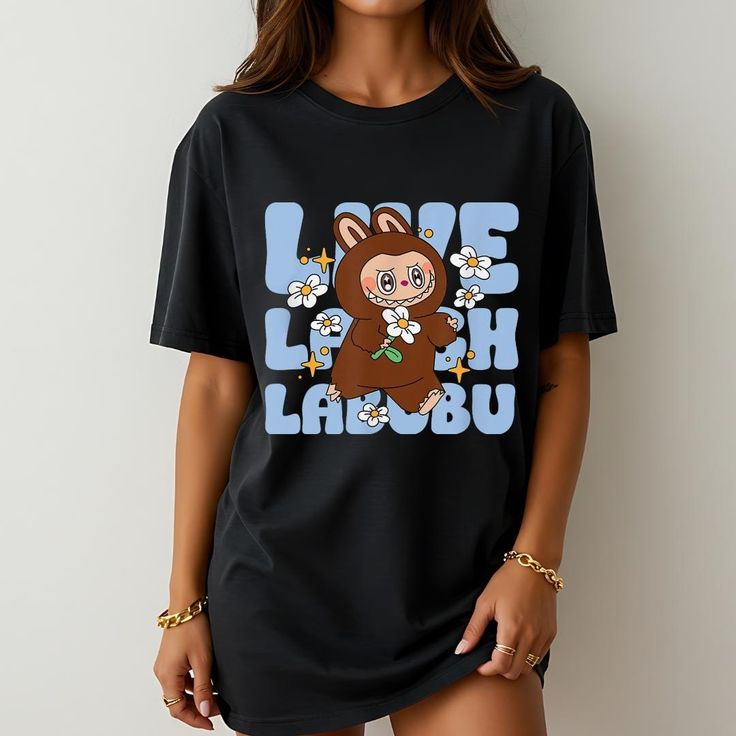 Cute Funny Live Laugh Labubu The Monsters Shirt Labubu Graphic Tee Monster Story