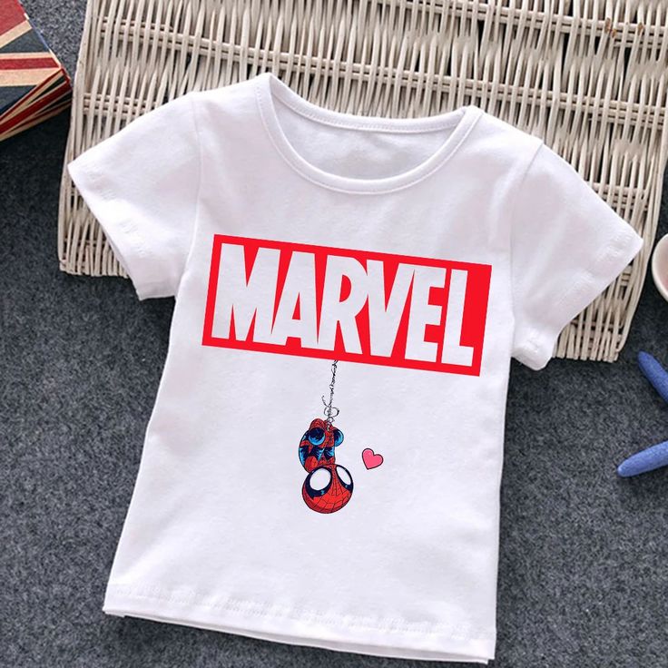 Marvels Child T-Shirts Summer The Avengers Kids T Shirt Children Cartoon Kawaii Casual Clothes Super
