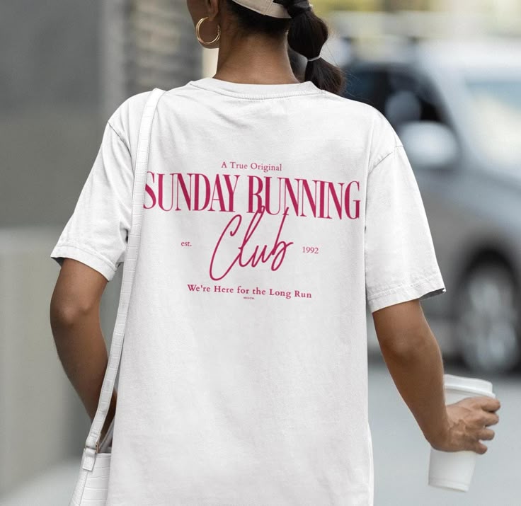 Sunday Running Club Shirt - Comfort Colors® Motivational Tee - Fall Aesthetic Workout Shirt for Women - Trendy Best Friend Gift, Running Tee