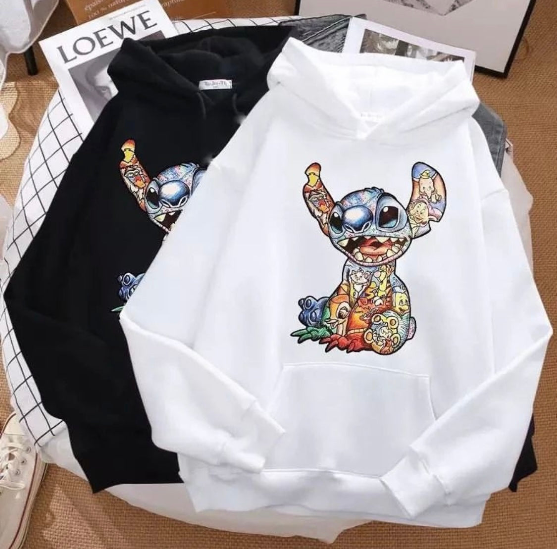 Stitch hoodies oversized