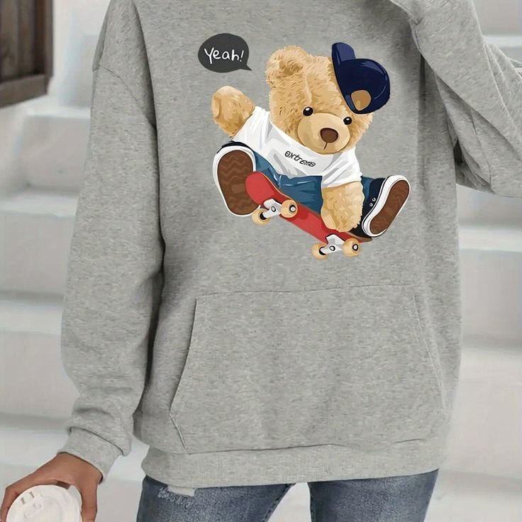 Bear oversized hoodie