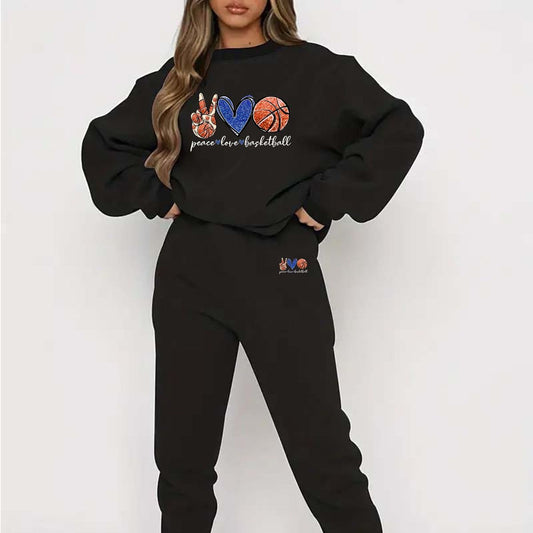 Peace love basketball set oversized