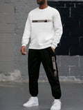Men's Casual Daily Life Soft And Comfortable Versatile Sweatshirt Suit.