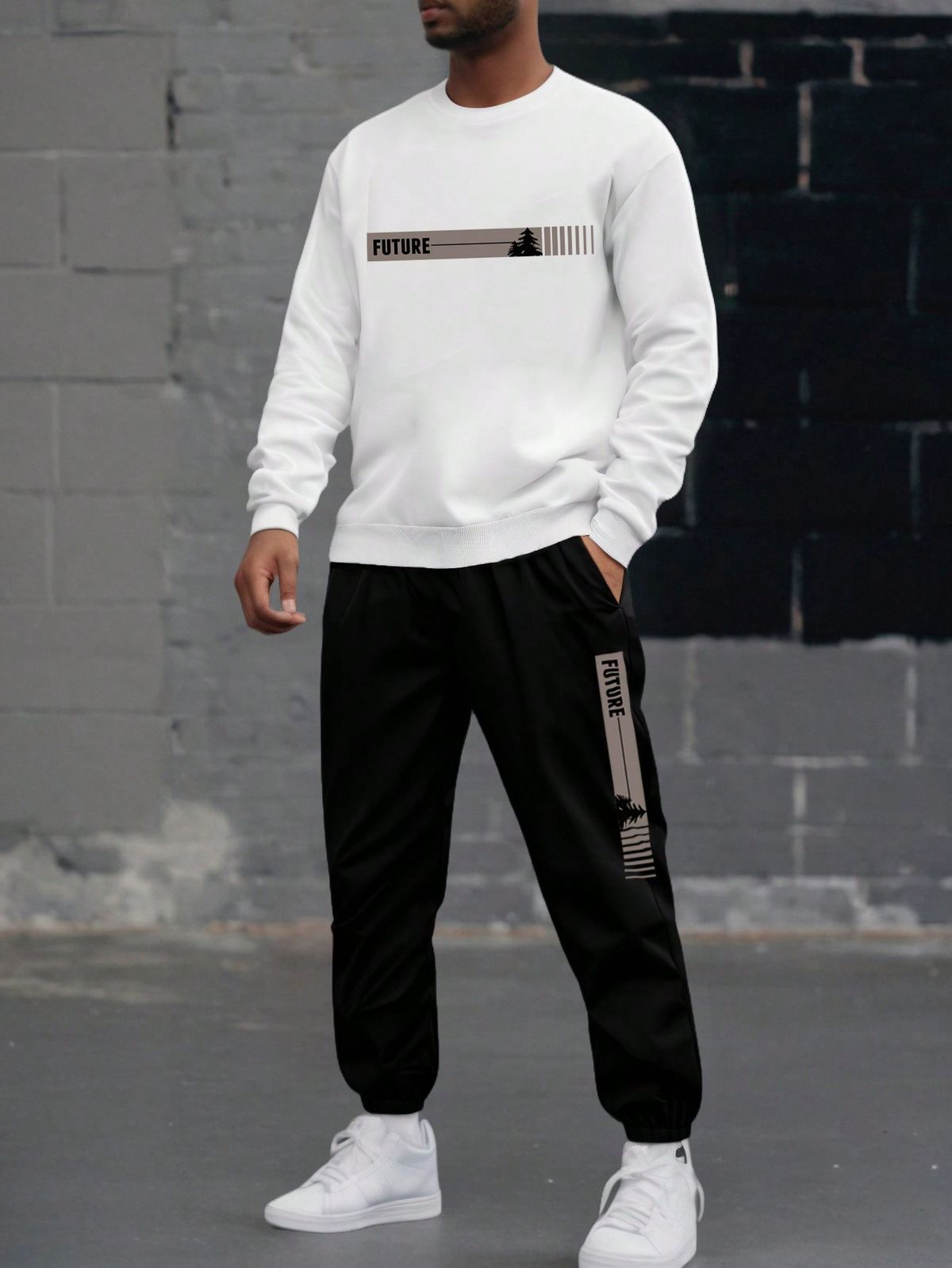 Men's Casual Daily Life Soft And Comfortable Versatile Sweatshirt Suit.