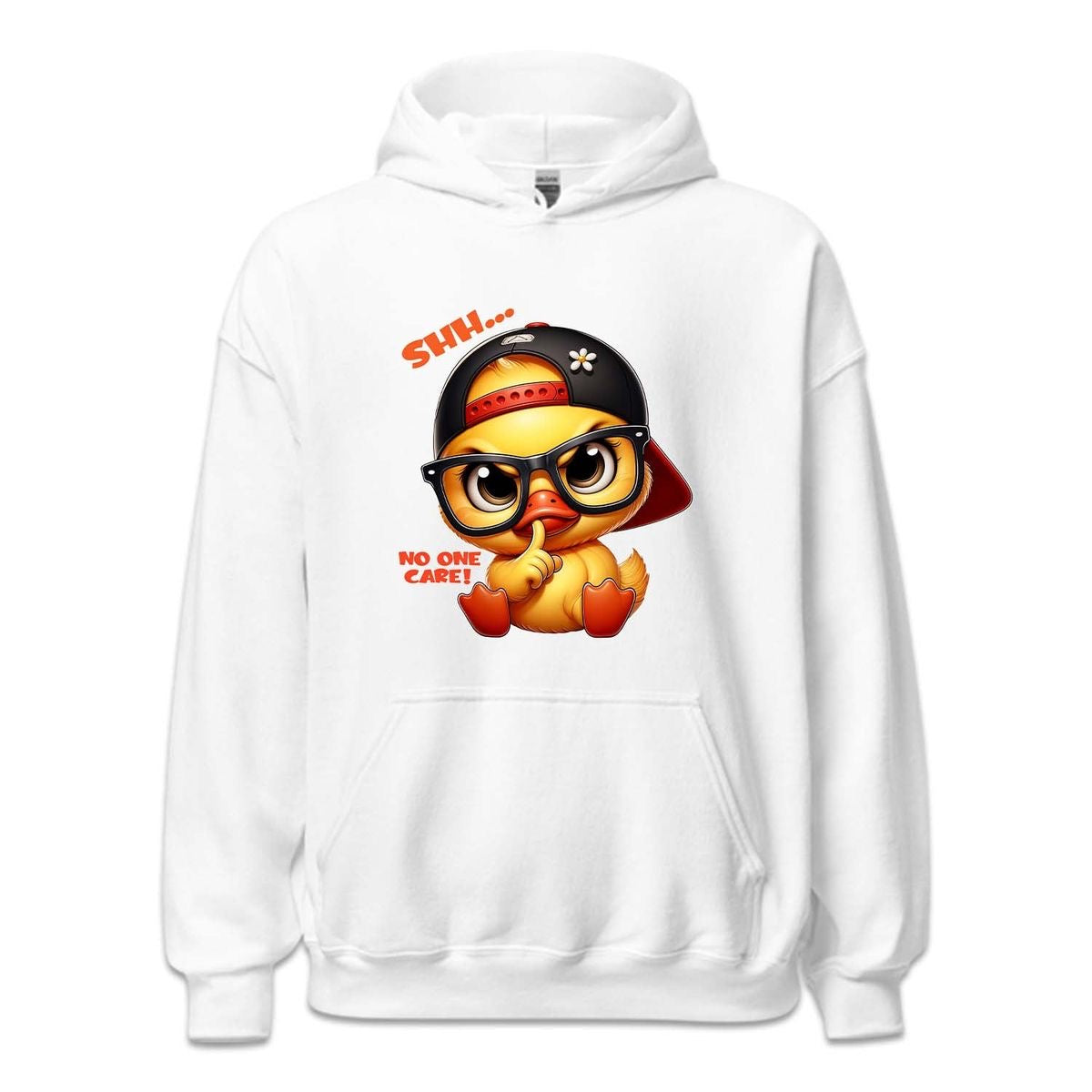 Funny duck quote oversized hoodie