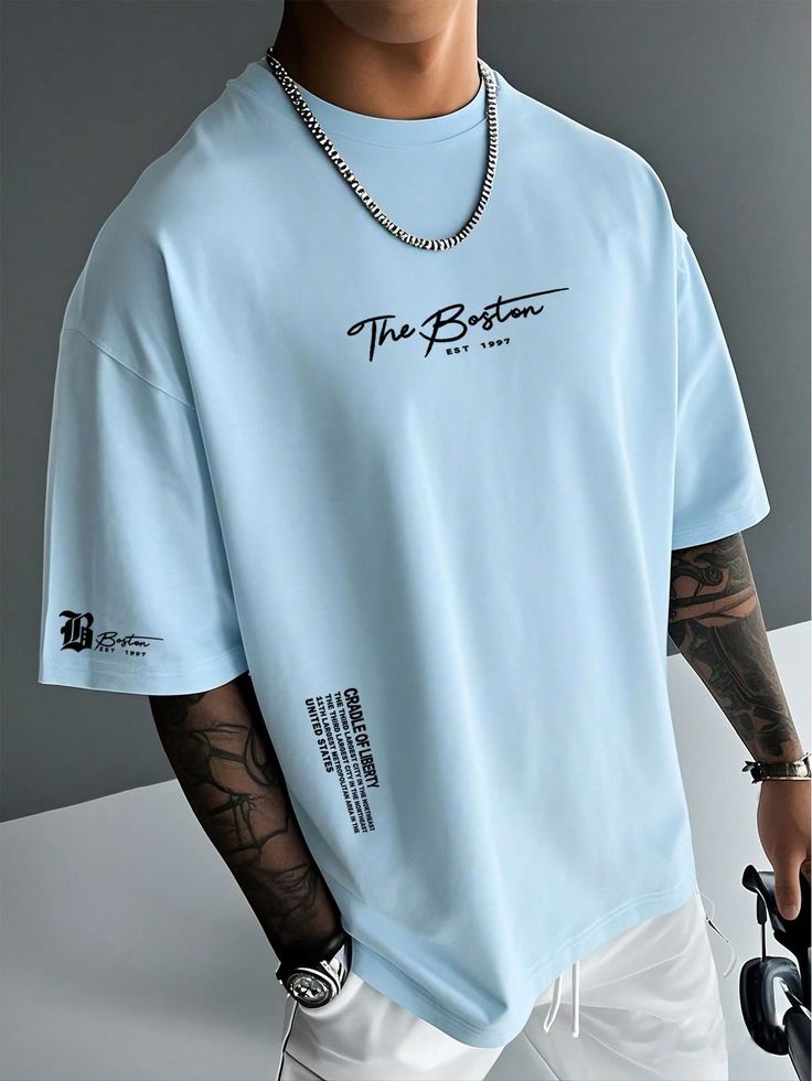 Trendy graphic blue T-shirt 👕 💙🥶