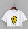 Women Crop Top Face