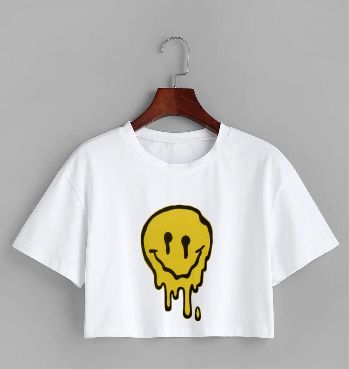 Women Crop Top Face