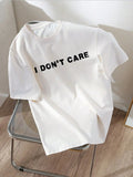 I don't care Oversized Tshirt
