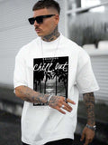 Men Slogan Graphic Tee